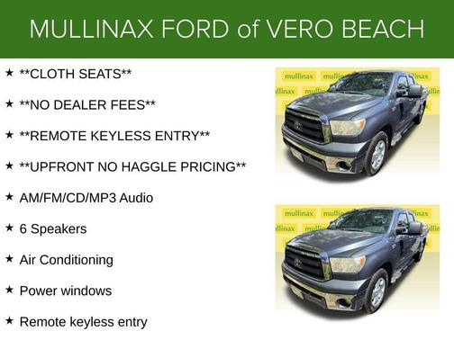 Nautical Blue Metallic 2010 Toyota Tundra Grade