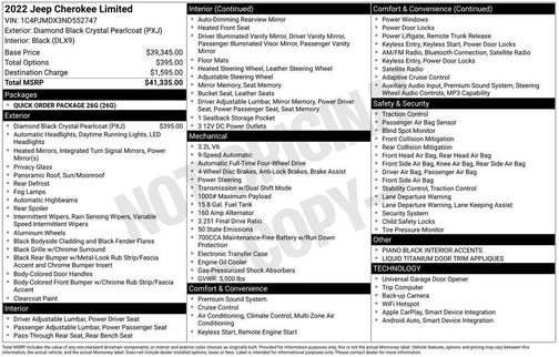 2022 Jeep Cherokee Limited