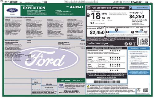 Agate Black Metallic 2023 Ford Expedition Limited