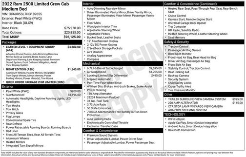 2022 RAM 2500 Limited