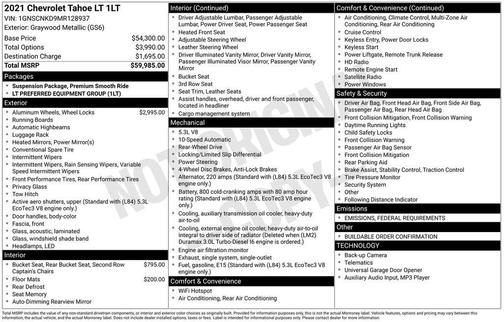 2021 Chevrolet Tahoe LT