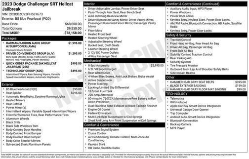2023 Dodge Challenger SRT Hellcat