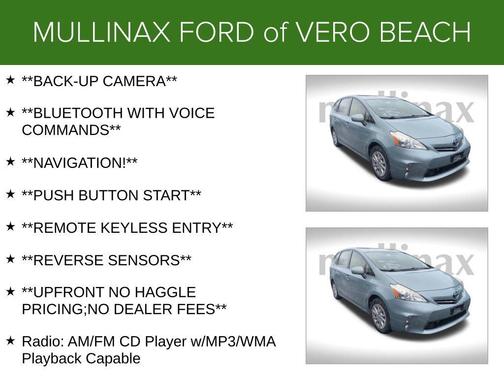 2013 Toyota Prius v Two