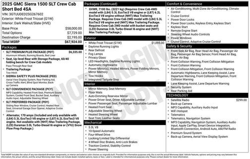 2025 GMC Sierra 1500 SLT