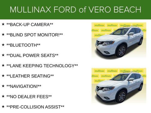 Pearl White 2015 Nissan Rogue SL