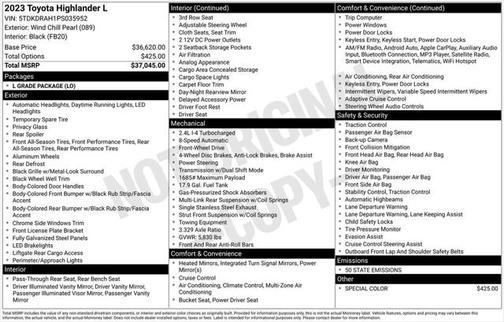 2023 Toyota Highlander L