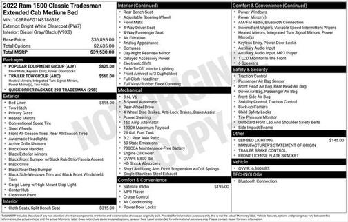 2022 RAM 1500 Tradesman