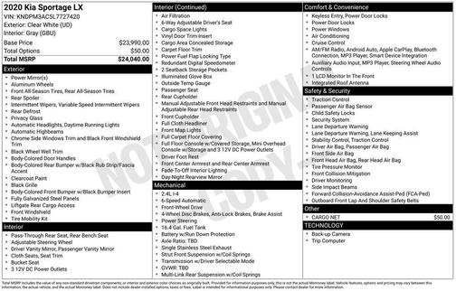 2020 Kia Sportage LX