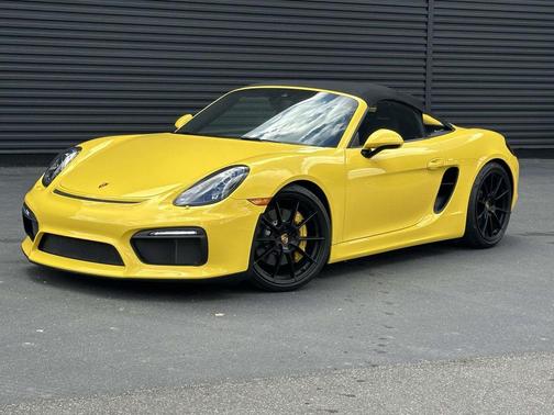 Racing Yellow 2016 Porsche Boxster Spyder