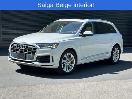 Glacier White Metallic 2021 Audi Q7 55 Prestige