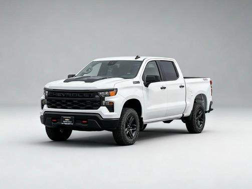 Summit White 2026 Chevrolet Silverado 1500 Custom Trail Boss