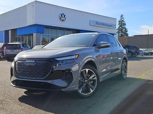 Pebble Gray 2024 Audi Q4 e-tron Premium Plus 55 quattro