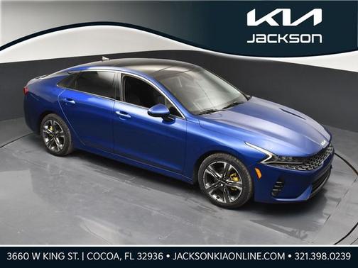 Sapphire Blue 2022 Kia K5 EX Sedan