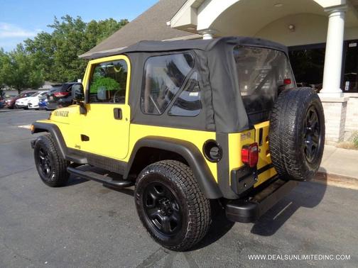 Yellow 2004 Jeep Wrangler SE