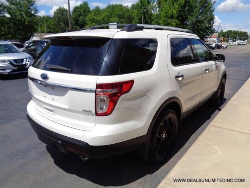 White Platinum Metallic Tri-Coat 2015 Ford Explorer Limited