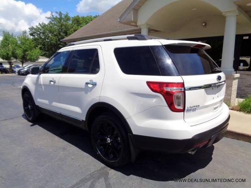 White Platinum Metallic Tri-Coat 2015 Ford Explorer Limited