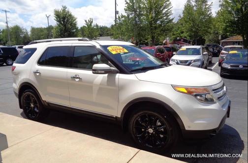 White Platinum Metallic Tri-Coat 2015 Ford Explorer Limited