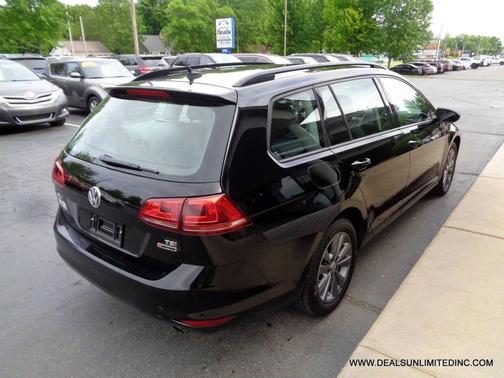 Black 2017 Volkswagen Golf SportWagen TSI S