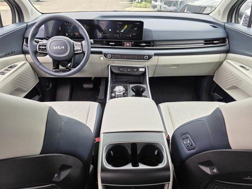 Ivory Silver 2026 Kia Carnival Hybrid EX