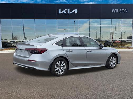 Solar Silver Metallic 2025 Honda Civic LX