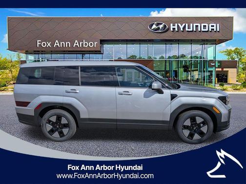 Shimmering Silver 2026 Hyundai SANTA FE HEV SE