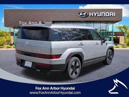 Shimmering Silver 2026 Hyundai SANTA FE HEV SE