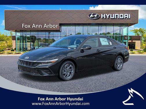 Black 2026 Hyundai ELANTRA HEV Blue