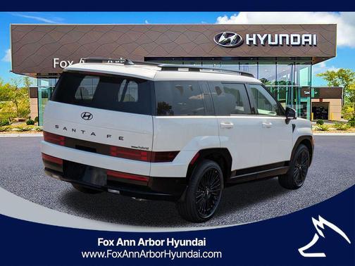 White 2026 Hyundai SANTA FE HEV Calligraphy