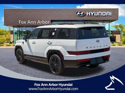 White 2026 Hyundai SANTA FE HEV Calligraphy