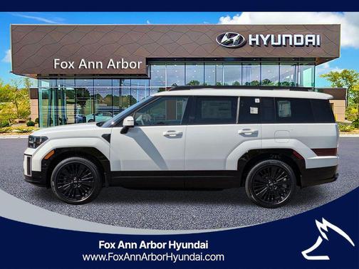 White 2026 Hyundai SANTA FE HEV Calligraphy