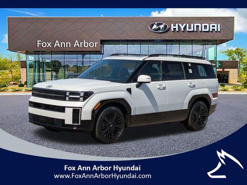 White 2026 Hyundai SANTA FE HEV Calligraphy