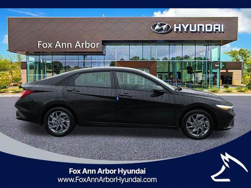Black 2026 Hyundai ELANTRA HEV Blue