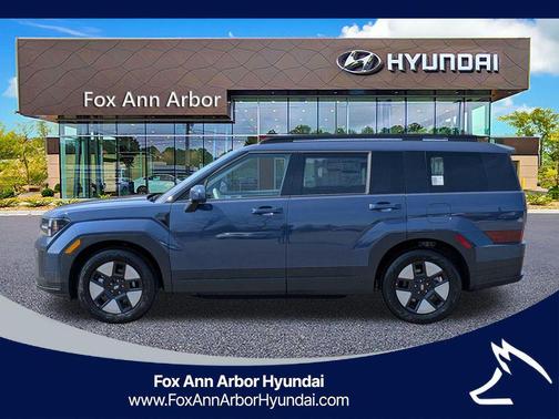 Atlantic Blue 2026 Hyundai SANTA FE HEV SEL