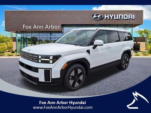 White 2026 Hyundai SANTA FE HEV SE