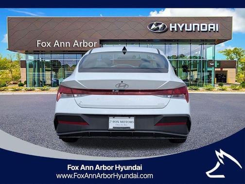 White 2026 Hyundai ELANTRA HEV Blue