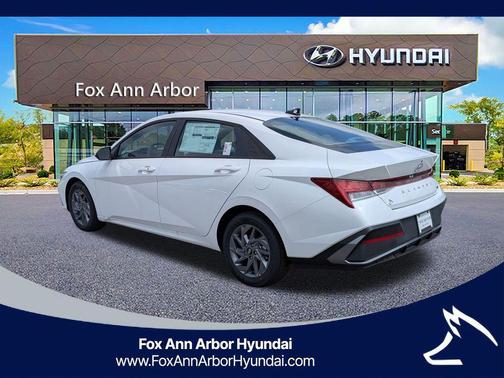 White 2026 Hyundai ELANTRA HEV Blue