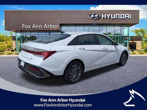 White 2026 Hyundai ELANTRA HEV Blue