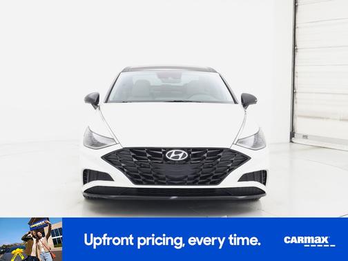White 2021 Hyundai SONATA Limited