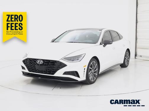 White 2021 Hyundai SONATA Limited