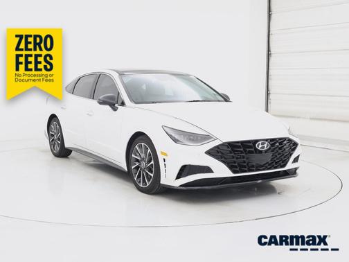 White 2021 Hyundai SONATA Limited