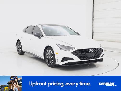 White 2021 Hyundai SONATA Limited