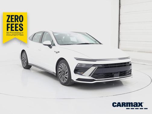 White 2025 Hyundai SONATA Hybrid SEL