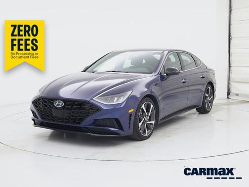 Blue 2021 Hyundai SONATA SEL Plus
