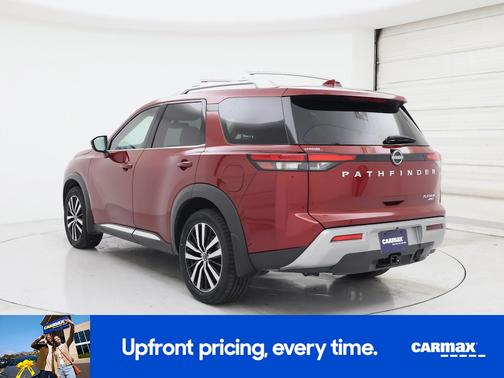 Red 2023 Nissan Pathfinder Platinum