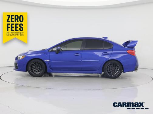 Blue 2017 Subaru WRX STI