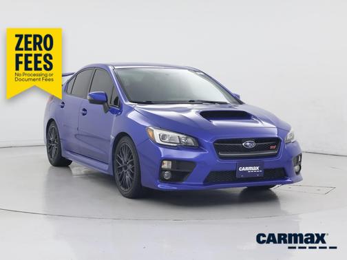 Blue 2017 Subaru WRX STI