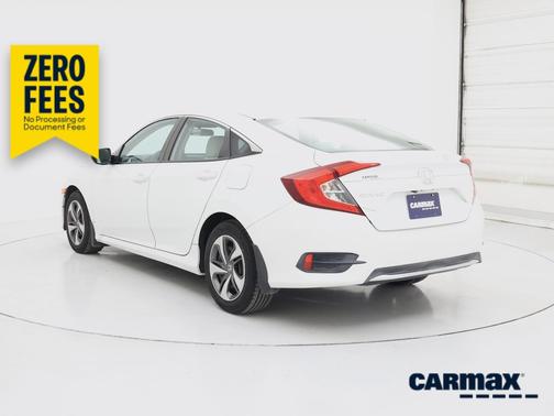 White 2019 Honda Civic LX