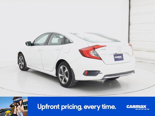 White 2019 Honda Civic LX