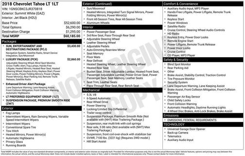 2018 Chevrolet Tahoe LT