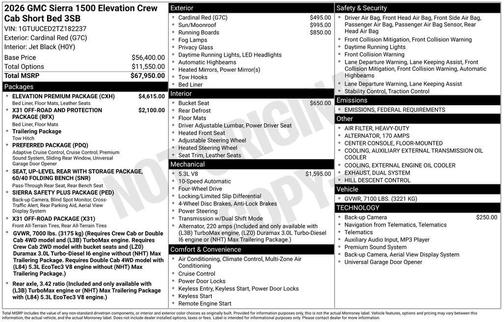 2026 GMC Sierra 1500 Elevation